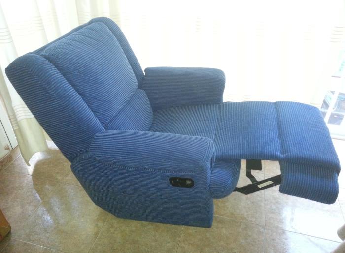 sillón relax giratorio y extensible