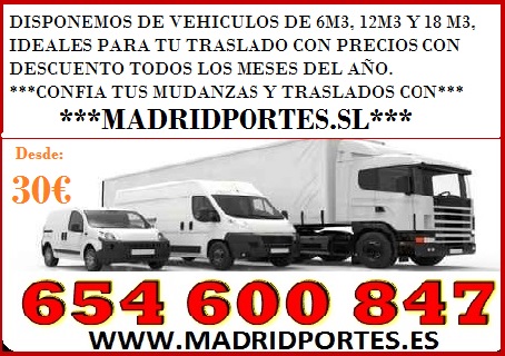 oferta! transportes y mudanzas 6 5 46008 4 7 madrid-portes