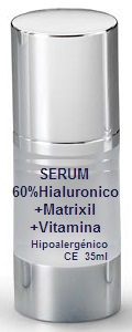 cosmetica natural, ácido hialuronico 60%