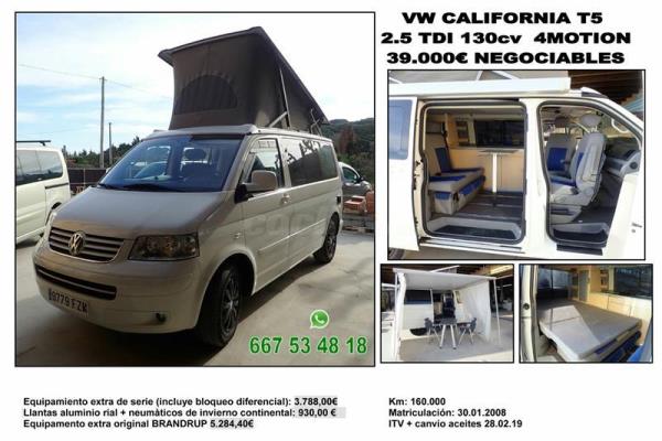 VOLKSWAGEN California Comfortline 2.5 TDI 130cv 4motion 4p.